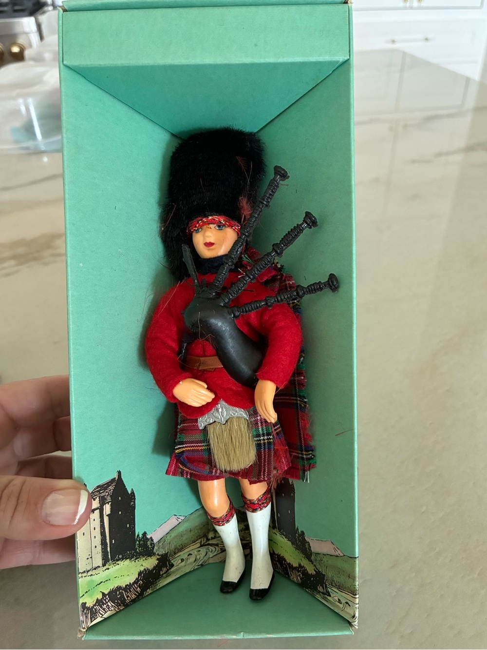 1960’s VINTAGE PEGGY NISBET DOLL T/64 “Jack” Scottish Piper Made in Scotland 8"